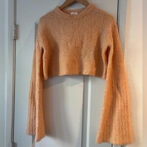 A.L.C. Cropped Mohair Peach sweater